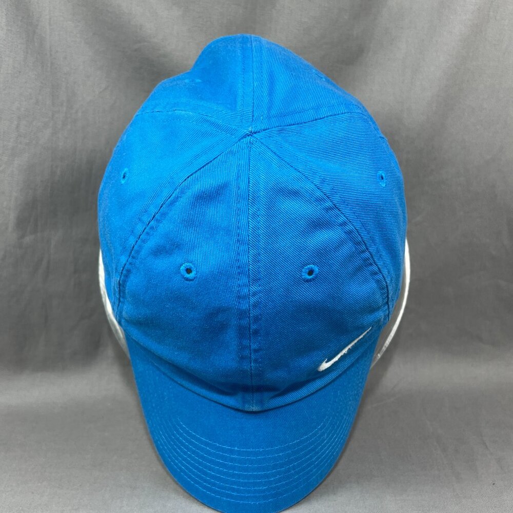 Nike Heritage86 S1ZE Strapback Hat Blue Adjustable Swoosh Running Golf Dad Mens - Picture 6 of 16